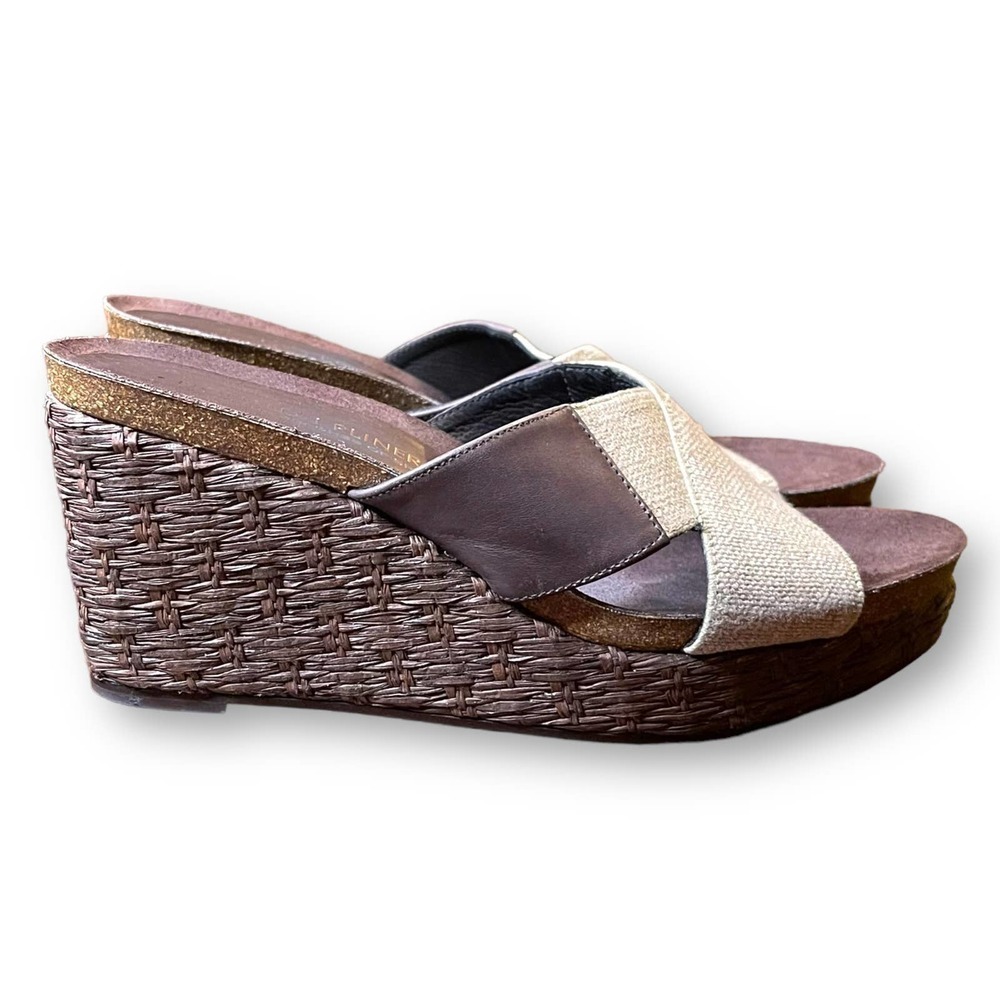 Donald J Pliner Made on the Beaches of Spain Espadrilles Wedge Sandals Size 7.5